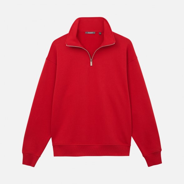 Толстовка на молнии унисекс FLOW, красная, размер XL/2XL 