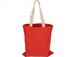 Сумка для шопинга Steady из хлопка с парусиновыми ручками, 260 г/м2, красный (P)