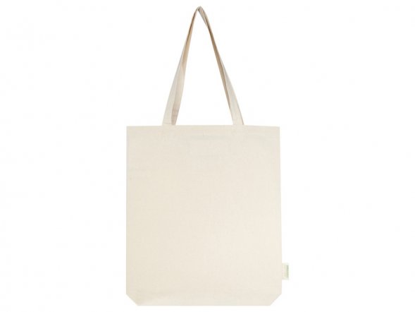 Orissa эко-сумка из органического материала GOTS с широким дном, 180 г/м², 11 л - Натуральный 