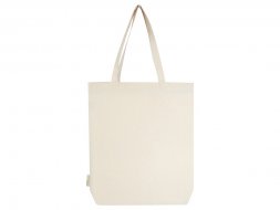 Orissa эко-сумка из органического материала GOTS с широким дном, 180 г/м², 11 л - Натуральный