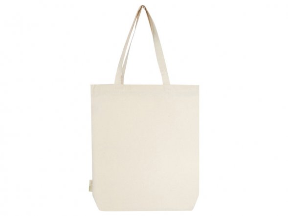 Orissa эко-сумка из органического материала GOTS с широким дном, 180 г/м², 11 л - Натуральный 