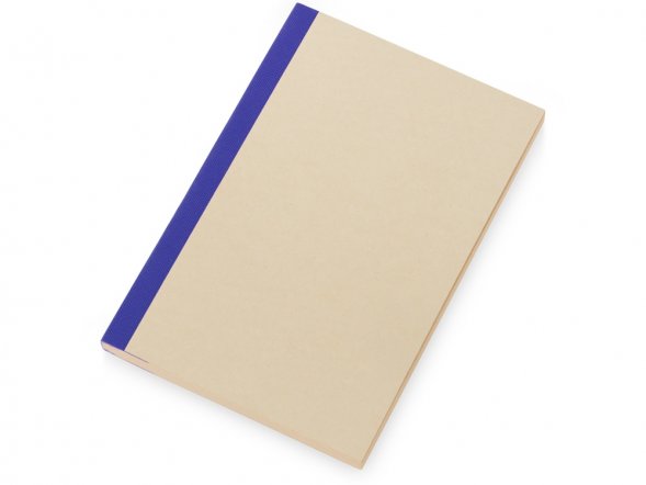 Блокнот А5 из переработанного тростника и RPET Adiantum, 80 листов, гибкая обложка, синий 