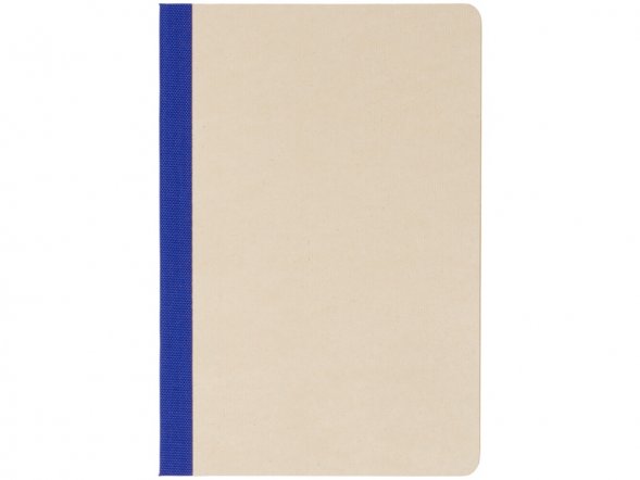 Блокнот А5 из переработанного тростника и RPET Adiantum, 80 листов, гибкая обложка, синий 