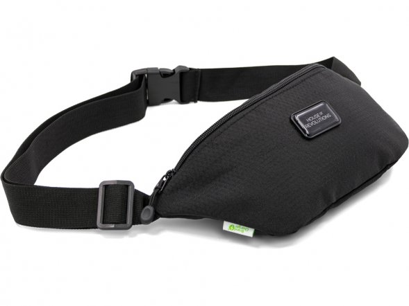 Универсальная водостойкая сумка на пояс Bumble из переработанного пластика, черный 