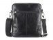 Сумка через плечо Mano Don Luca, натуральная кожа в черном цвете, 23 х 26,5 х 4,5 см 
