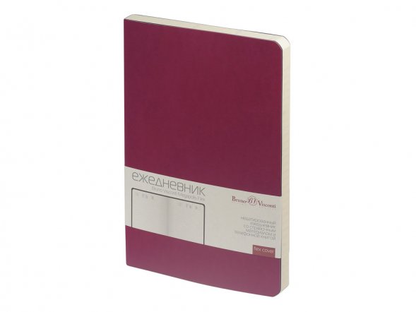 Ежедневник А5 недатированный Megapolis Flex, темно-розовый 