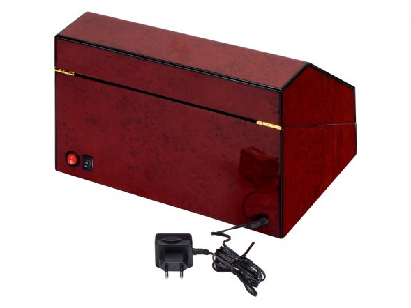 Шкатулка для часов с автоподзаводом Цюрих, красное дерево 