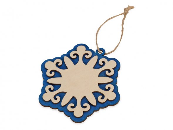 Подвеска деревянная Кристаллик 