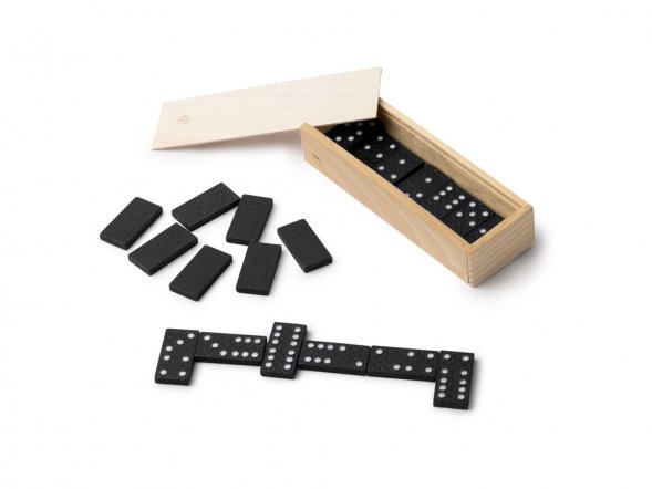 Домино DOMIS из дерева, черный/бежевый 