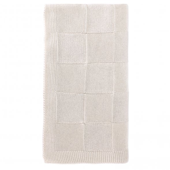 Плед Cella вязаный, бежевый (без подарочной коробки) 