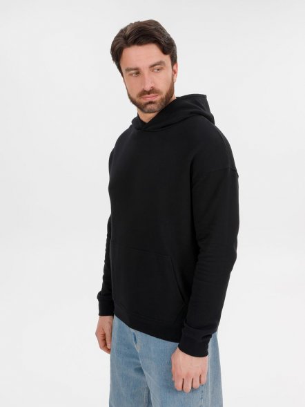 Худи оверсайз унисекс Outshine, черное 