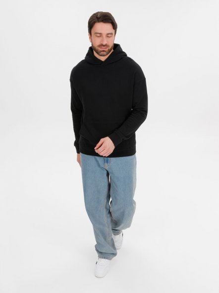 Худи оверсайз унисекс Outshine, черное 