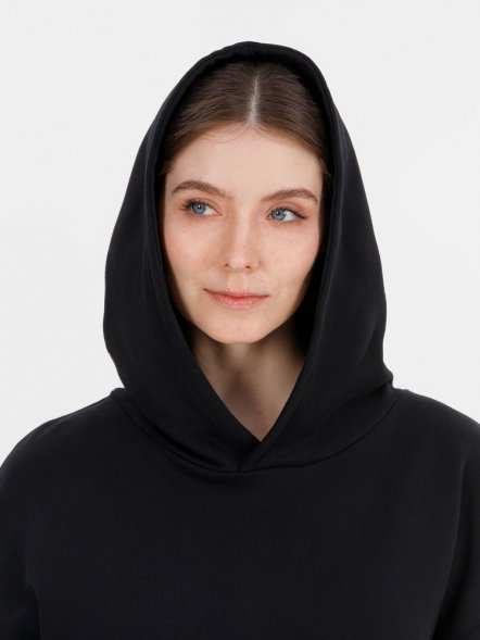 Худи оверсайз унисекс Outshine, черное 