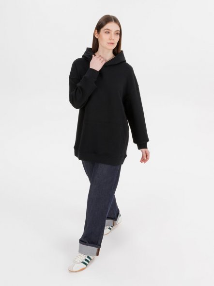 Худи оверсайз унисекс Outshine, черное 