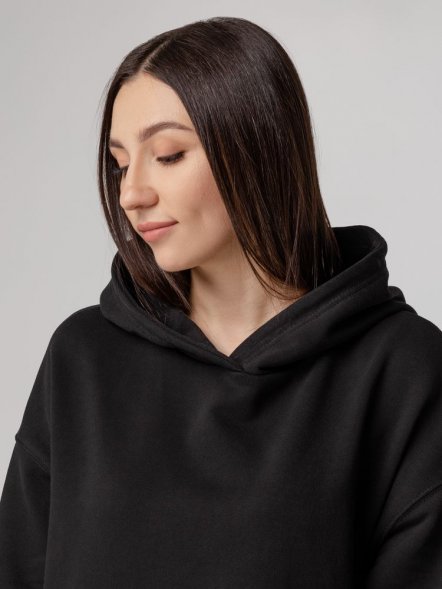 Худи оверсайз унисекс Outshine, черное 