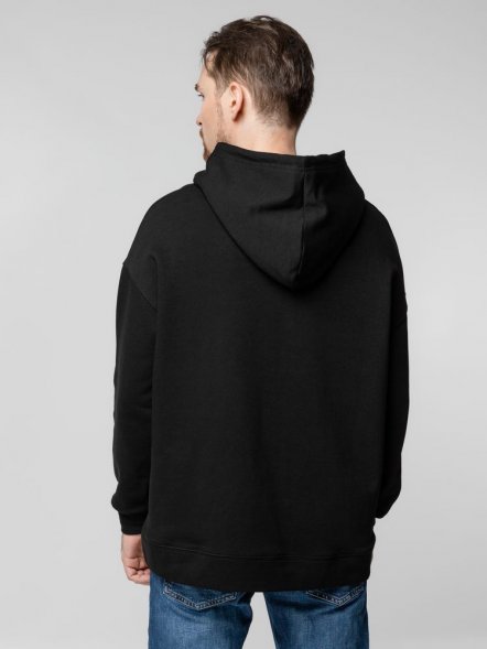 Худи оверсайз унисекс Outshine, черное 