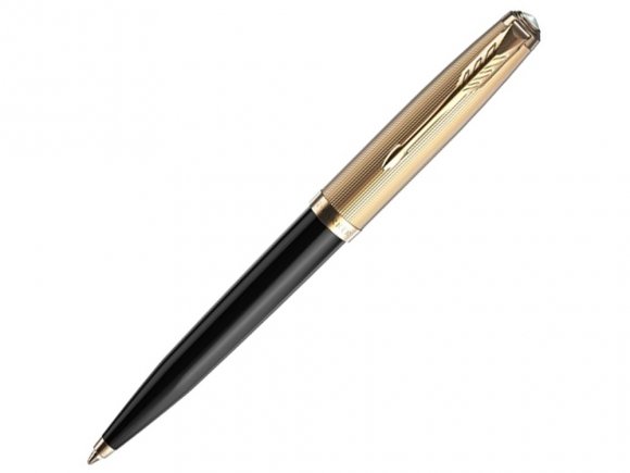 Шариковая ручка Parker 51 DELUXE BLACK GT, стержень: M, цвет чернил: black, в подарочной упаковке. 