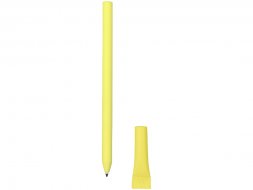 Ручка картонная с колпачком Recycled, желтый