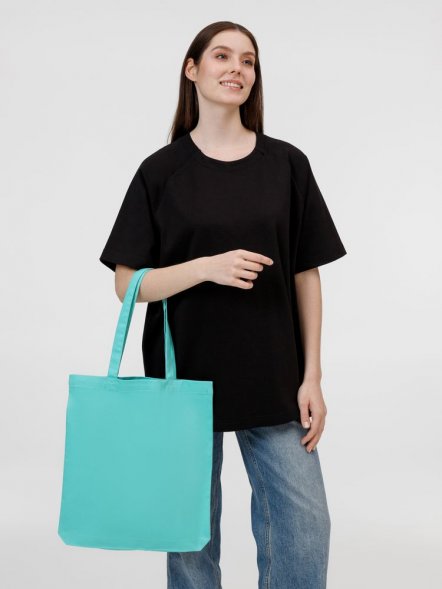 Холщовая сумка Avoska, бирюзовая 
