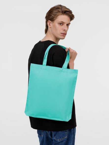 Холщовая сумка Avoska, бирюзовая 