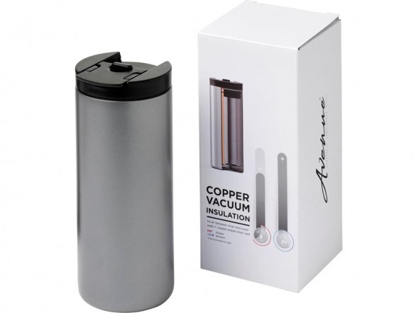Вакуумный термостакан Lebou с медным покрытием 360 мл, серебристый 
