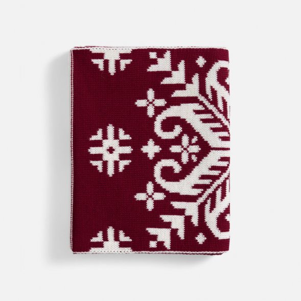 Шарф Wintertude M, красный с белым 