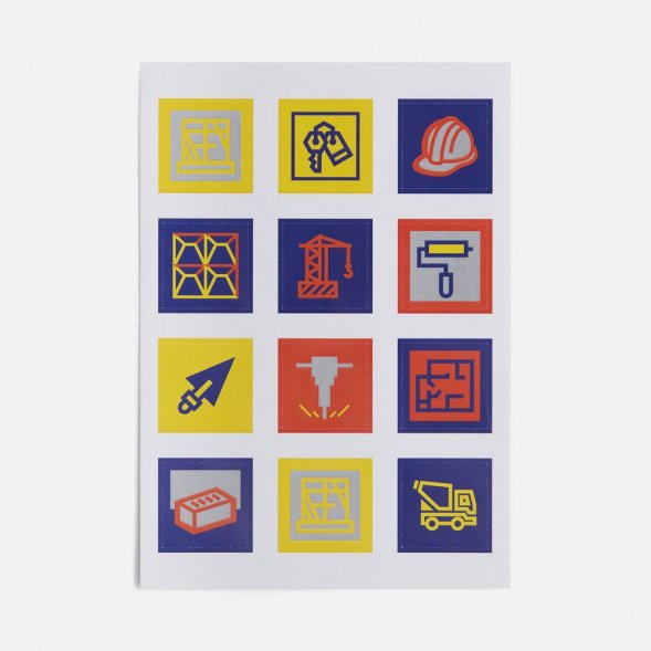 Стикерпак бумажный Industry, строительство 