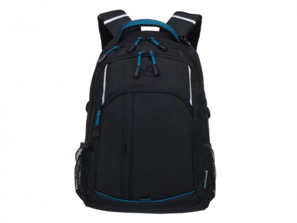 Рюкзак TORBER ROCKIT с отделением для ноутбука 15.6, чёрный/синий, нейлон, 32 х 14 х 50 см, 22л 