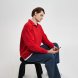 Толстовка на молнии унисекс FLOW, красная, размер 3XL/4XL 