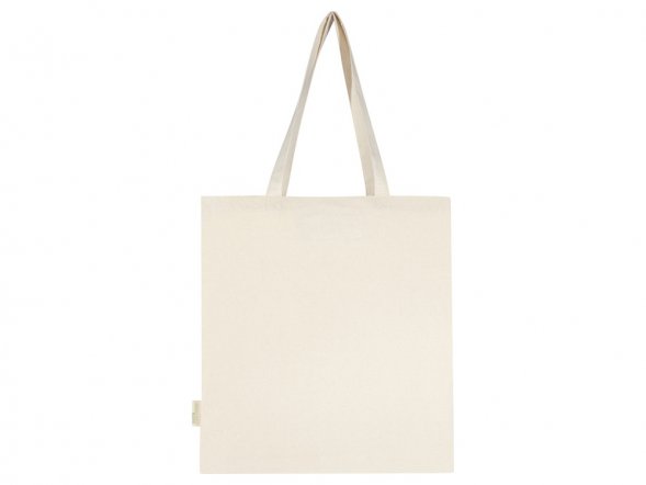 Orissa эко-сумка из органического материала GOTS с полной ластовицей, 180 г/м², 14 л - Натуральный 