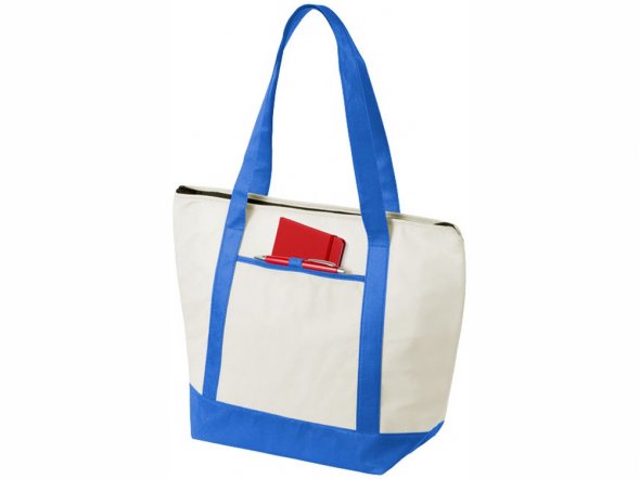 Сумка-холодильник Lighthouse, натуральный/синий 