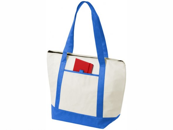 Сумка-холодильник Lighthouse, натуральный/синий 