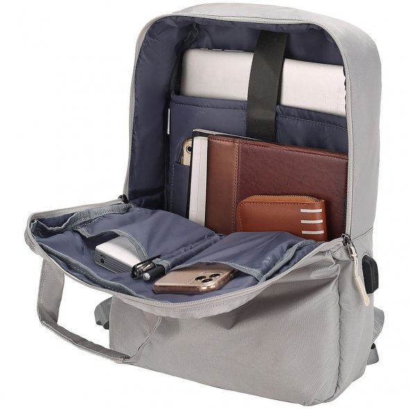 Рюкзак для ноутбука B135, светло-серый 