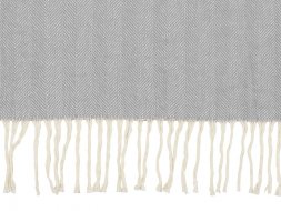 Плед Ёлочка 150х180 см. ПРЕМИУМ (серый однотонное)