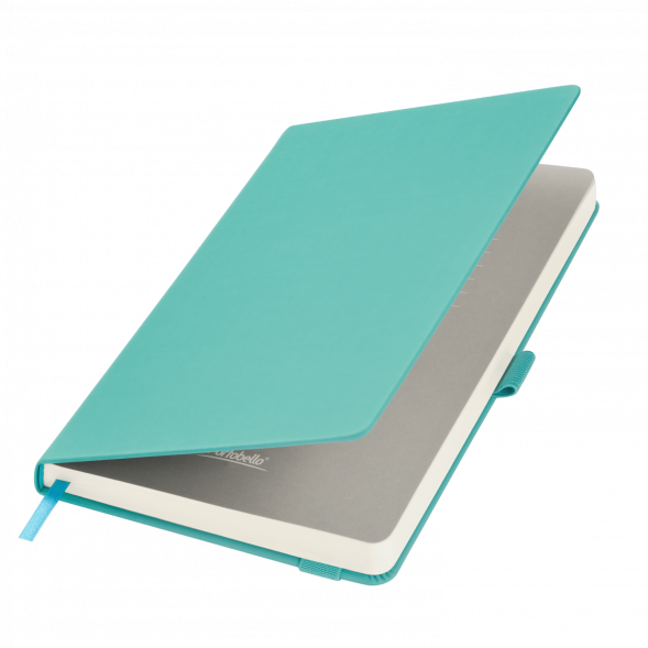Ежедневник Alpha недатированный, бирюзовый/серый 