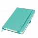 Ежедневник Alpha недатированный, бирюзовый/серый 
