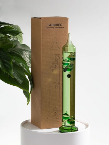 Термометр стеклянный «Галилео», зеленый 