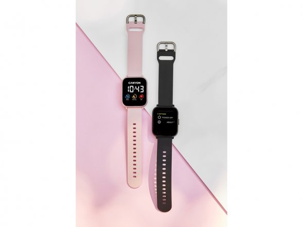 Смарт-часы со встроенным плеером Canyon SaltSW-78, розовый 