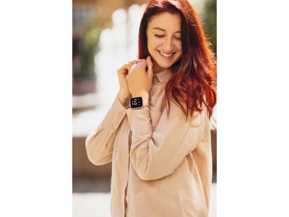 Смарт-часы со встроенным плеером Canyon SaltSW-78, розовый 