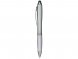 Ручка-стилус шариковая Nash, серебристый/белый 