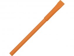 Ручка картонная с колпачком Recycled, оранжевый