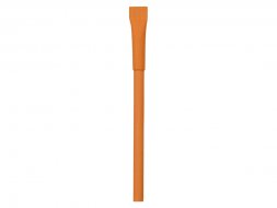 Ручка картонная с колпачком Recycled, оранжевый