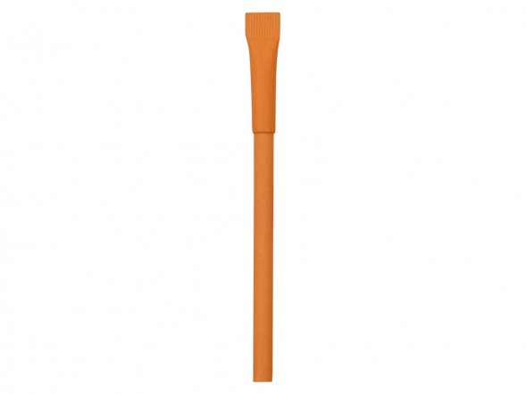 Ручка картонная с колпачком Recycled, оранжевый 