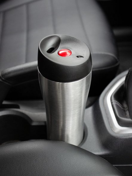 Термостакан Solingen, вакуумный, герметичный, серебристый 