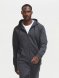 Толстовка мужская на молнии с капюшоном Seven Men, серый меланж 