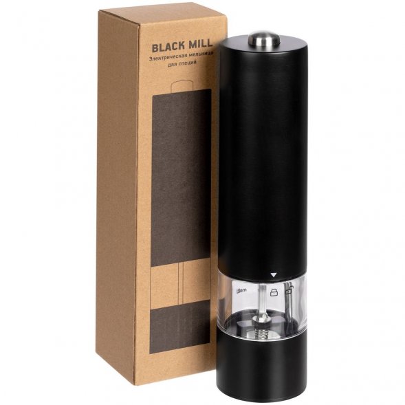 Электрическая мельница для специй Black Mill, черная 