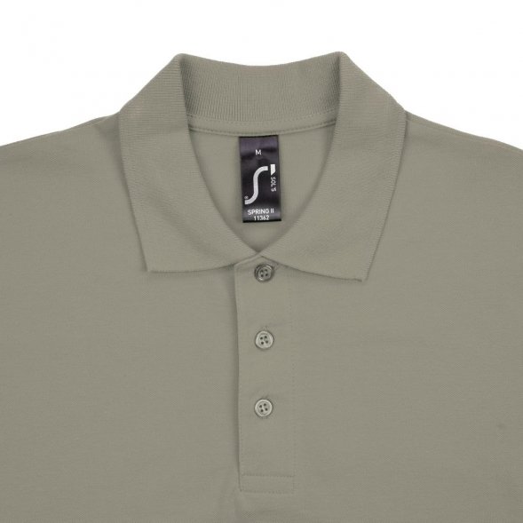 Рубашка поло мужская Spring 210, хаки 
