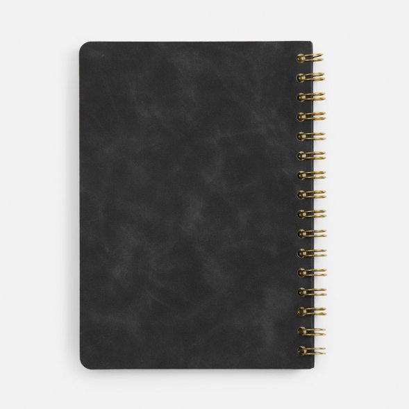 Ежедневник Spiral, недатированный, черный 