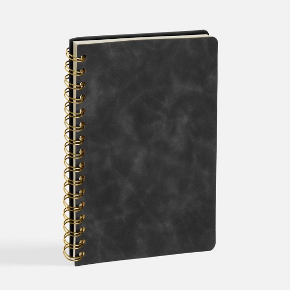 Ежедневник Spiral, недатированный, черный 