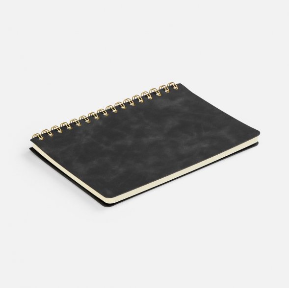 Ежедневник Spiral, недатированный, черный 